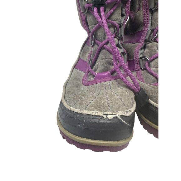 Sorel Girls Waterproof Insulated Faux Fur Lining Durable Winter Boots Size 4 - Picture 8 of 16